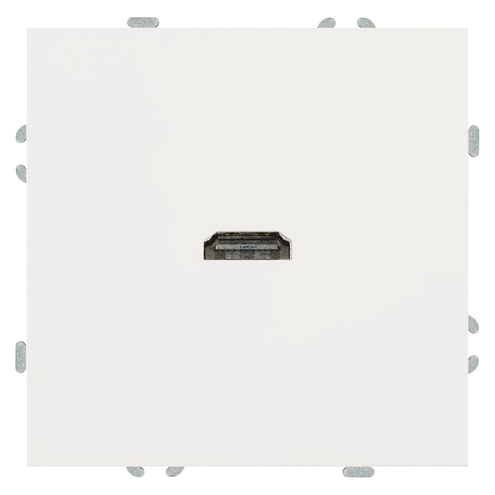 Изображение товара Розетка HDMI STEKKER 2.0 Type A механическая серия Эмили белый фарфор