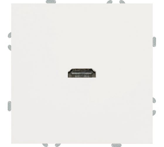 Изображение товара Розетка HDMI STEKKER 2.0 Type A (механизм),серия Эмили, RST00-5118-01, белый фарфор 50163