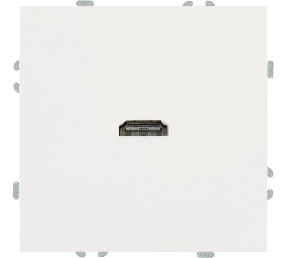 Изображение товара Розетка HDMI STEKKER 2.0 Type A (механизм),серия Эмили, RST00-5118-01, белый фарфор 50163