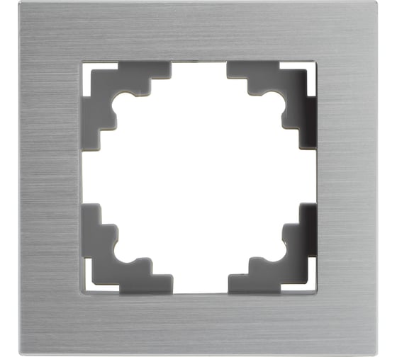 Изображение товара Рамка STEKKER 1-местная, металл, серия Катрин, MFR00-7001-03, серебро 50011