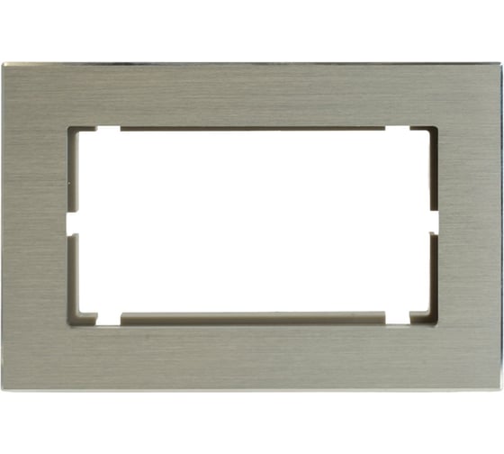 Изображение товара Рамка STEKKER 2-местная (без перемычки), металл, серия Катрин, MFR00-7012-03 50031