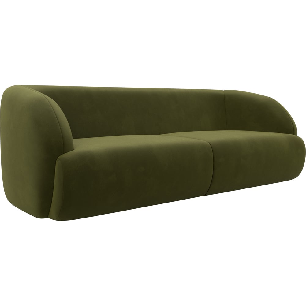 Изображение товара Диван прямой Лига диванов Лига-041 современный зеленый микровельвет