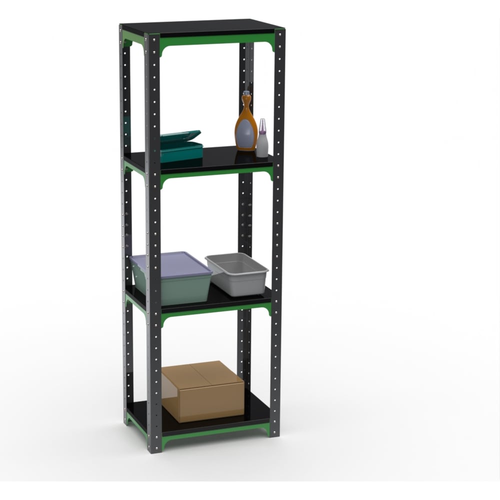 Изображение товара Стеллаж ООО Металекс Metalex Kit Comfort 2000х400х600 4 полки (Серо-зеленый) / 202017 Изображение товара Стеллаж ООО Металекс Metalex Kit Comfort 2000х400х600 4 полки (Серо-зеленый) / 202017