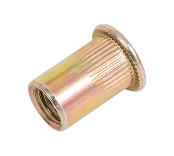 Изображение товара Заклепка гайка резьбовая винтовая SORREX стандартный бортик с рифлением М8x17 (100 штук) PZW M8 100