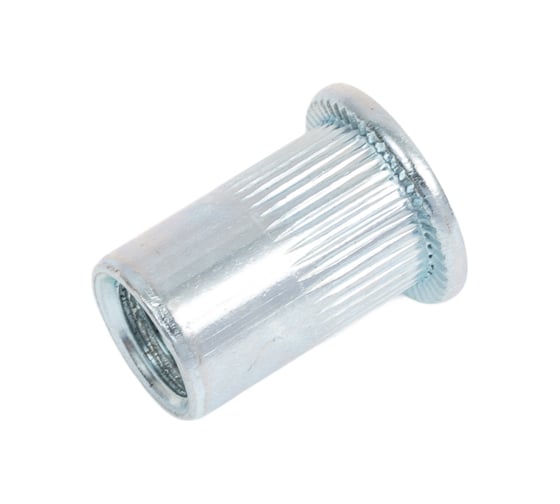 Изображение товара Заклепка гайка резьбовая винтовая SORREX стандартный бортик с рифлением М8x17 (100 штук) PZW-W M8 100