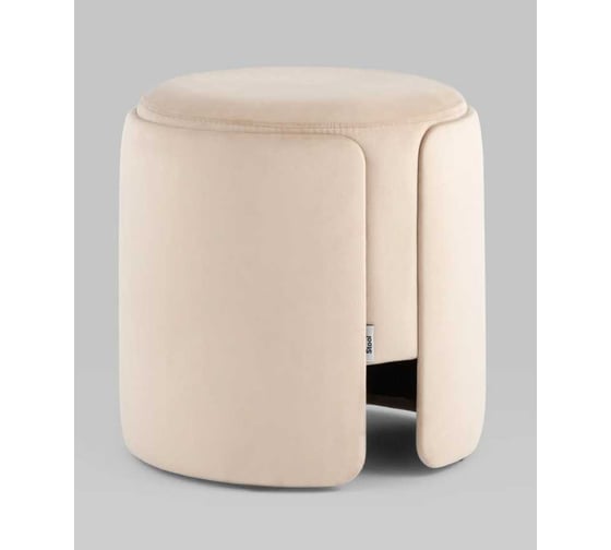 Изображение товара Пуф круглый Стул Груп Taks велюр, молочный LV-108-H06