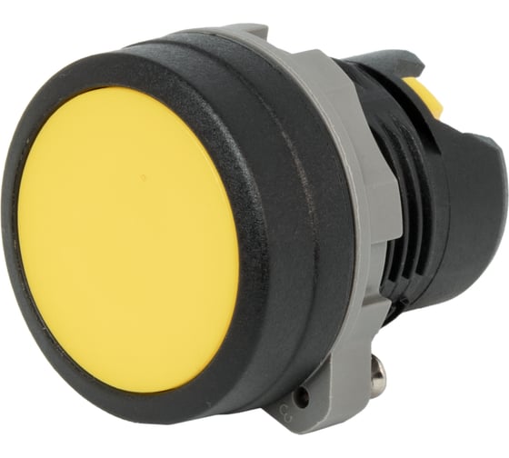 Изображение товара Кнопка CONTA желтая, матовая, пластик, без возможности подсветки, 22 ММ TA22SA-PF/Y/PC 00-00011481