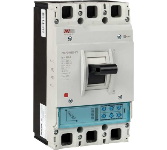 Изображение товара Автоматический выключатель EKF AV POWER-3/3 400А 100kA ETU2.0 AVERES mccb-33-400H-2.0-av