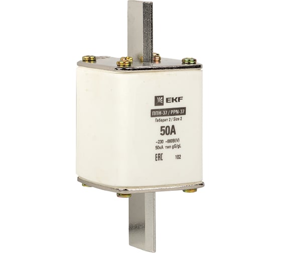 Изображение товара Плавкая вставка EKF ППН-37 400/50А габарит 2 PROxima fus-37/400/50