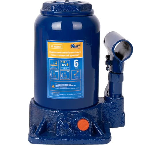 Изображение товара Телескопический бутылочный домкрат KRAFT 6 т 170-420 мм KT 800058