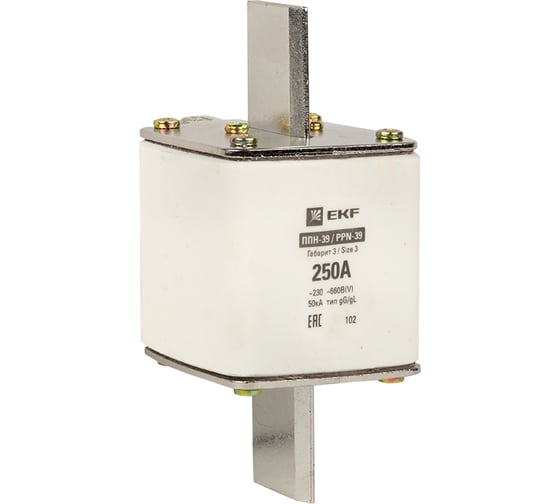 Изображение товара Плавкая вставка EKF ППН-39 630/250А габарит 3 PROxima fus-39/630/250