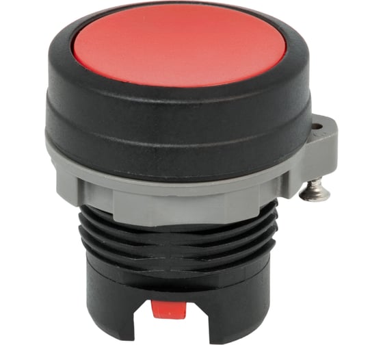 Изображение товара Кнопка CONTA красная, матовая, пластик, без возможности подсветки, 22 ММ TA22SA-PF/R/PC 00-00011479