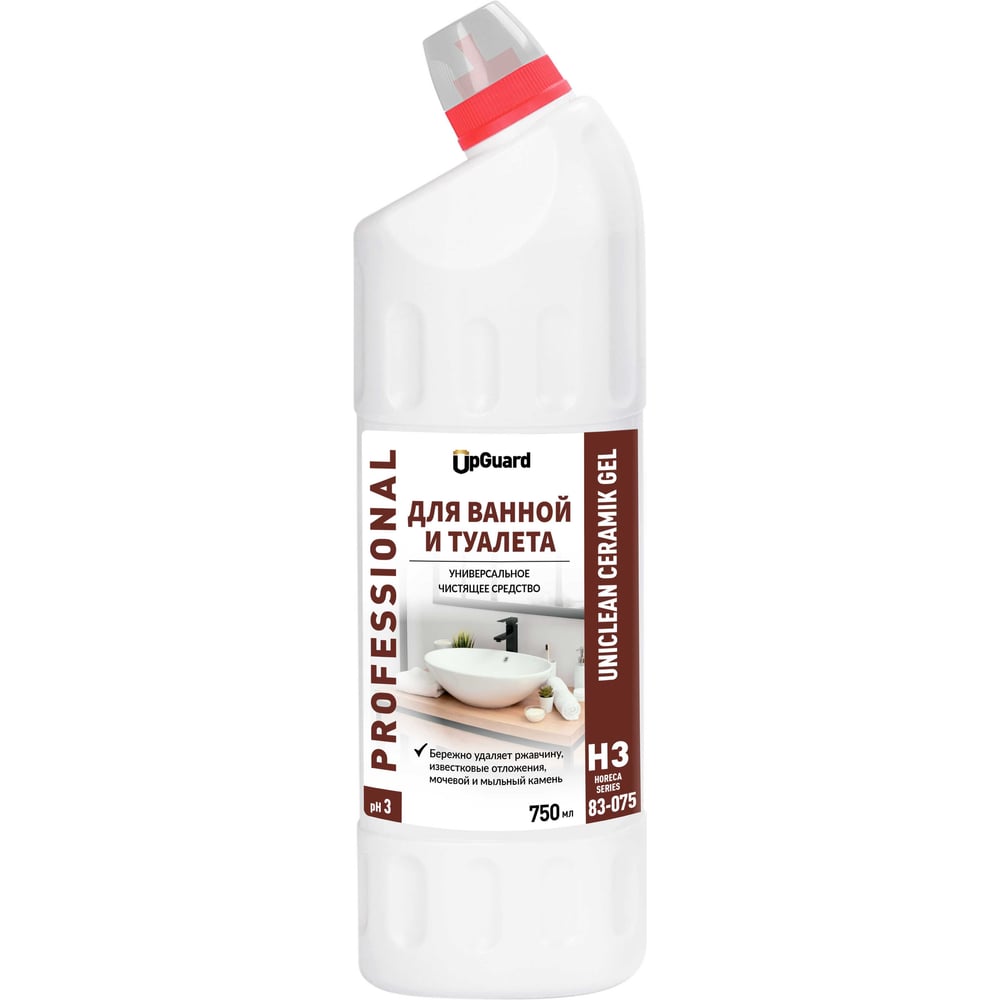 Изображение товара Универсальное чистящее средство для ванной и туалета UPGUARD CERAMIK GEL 750 мл