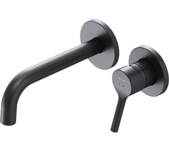 Изображение товара Смеситель для умывальника AM.PM X-Joy S монтируемый в стену, черный F85B72622