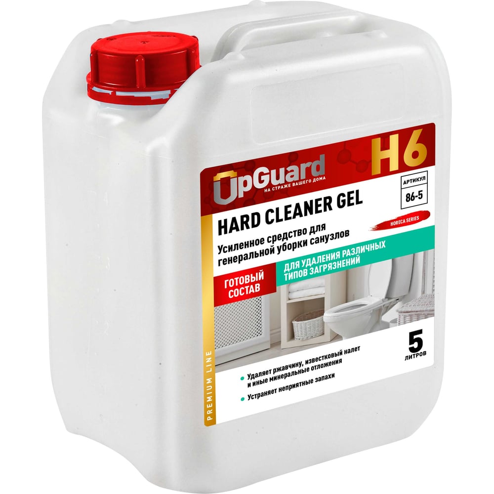 Изображение товара Усиленный кислотный гель UPGUARD H6 для чистки сантехники 5 л
