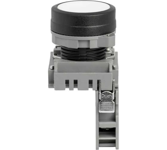 Изображение товара Кнопка CONTA матовая, белая с держателем, 1NO, винтовой, 22ММ TA22SA-PF-W-PC/ZZ/NO 00-00012589