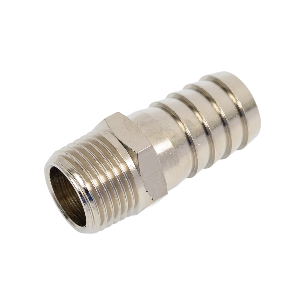 Изображение товара Штуцер BTI под шланг П кон. 20-1/2 7699 из никелированной латуни