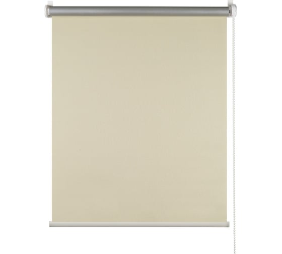 Изображение товара Рулонная штора ПраймДекор Blackout Плайн светоотражающий кремовый 180х170 см 43180029