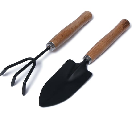 Изображение товара Набор садового инструмента Greengo 2 предмета, 20 см, деревянная рукоять 1773746