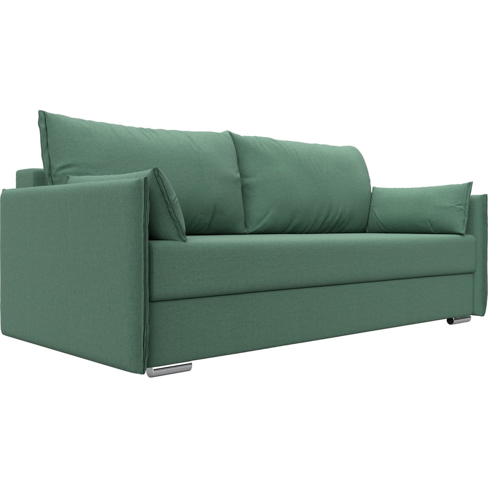 Изображение товара Диван прямой Лига диванов Сайгон 124382 с механизмом еврокнижка зеленый