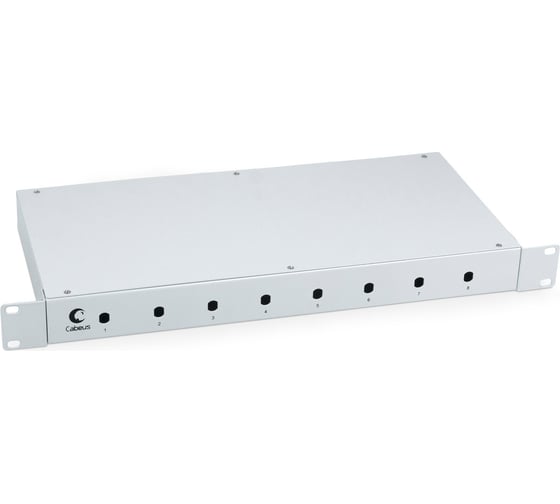 Изображение товара Кросс бокс Cabeus оптический, на 8 STFC, со сплайс пластиной и КДЗС, FO-19-8ST