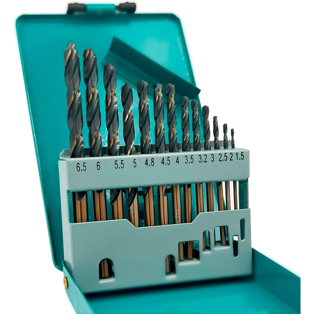 Изображение товара Набор сверл по металлу MKSS Toolbox 4427KS HSS-G 13 шт диаметр 1.5-6.5 мм