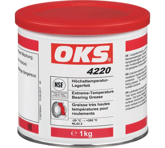 Изображение товара Сверхвысокотемпературная консистентная смазка с пищевым допуском OKS 4220 Банка, 1кг 270132