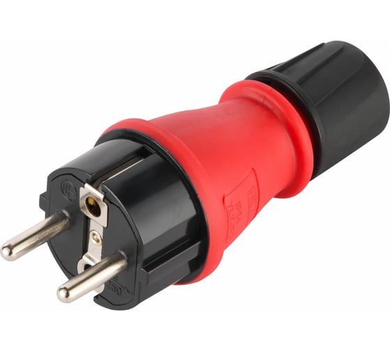 Изображение товара Вилка евро Electraline прямой ввод 16А 230В IP54 55082