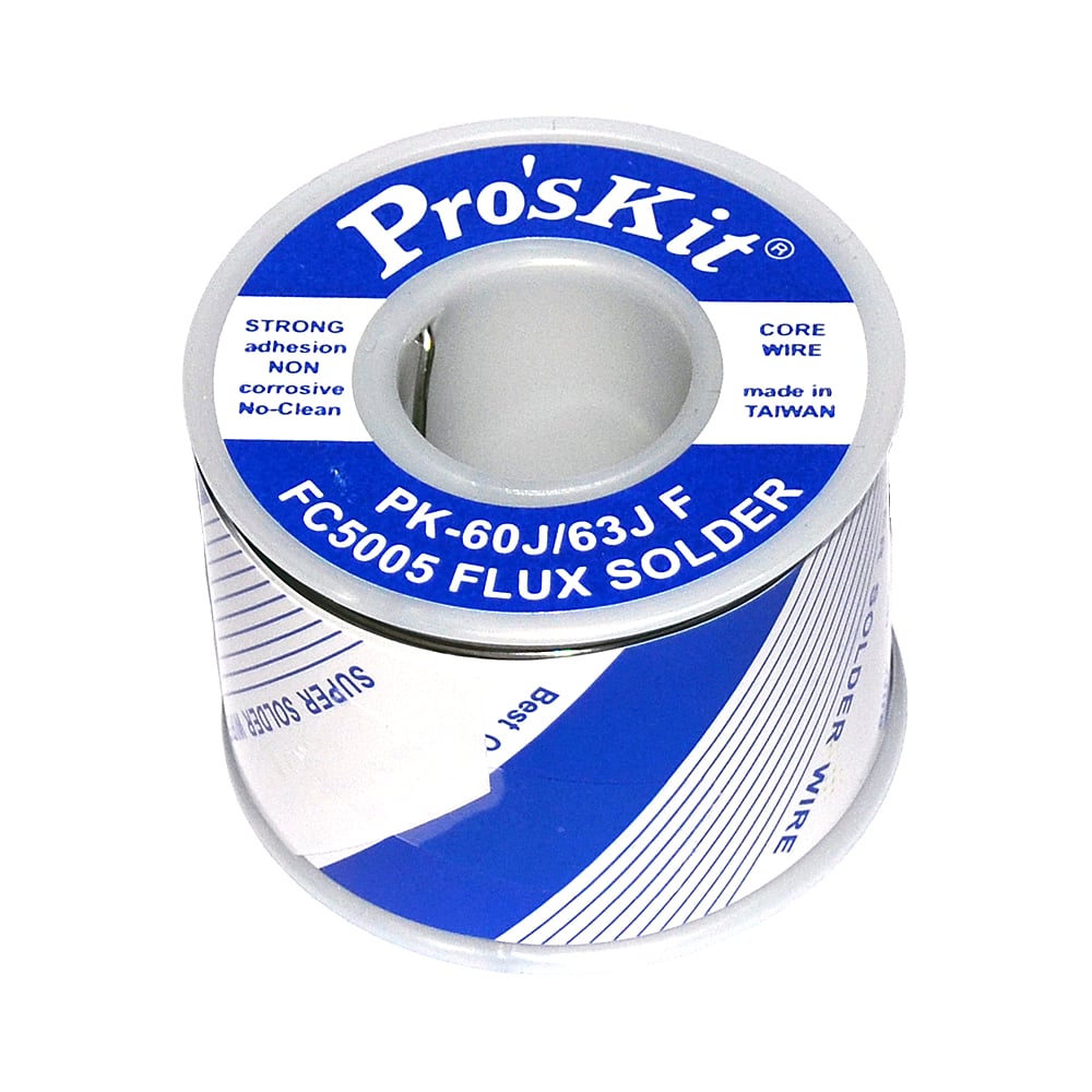 Изображение товара Припой для пайки Pro'sKit PK-60J06F 0.6 мм 0.25 кг Sn60/Pb40