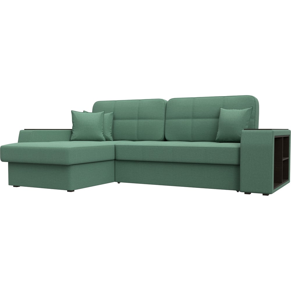 Изображение товара Угловой диван Лига диванов Брюссель левый угол 125967L современный стиль зеленый