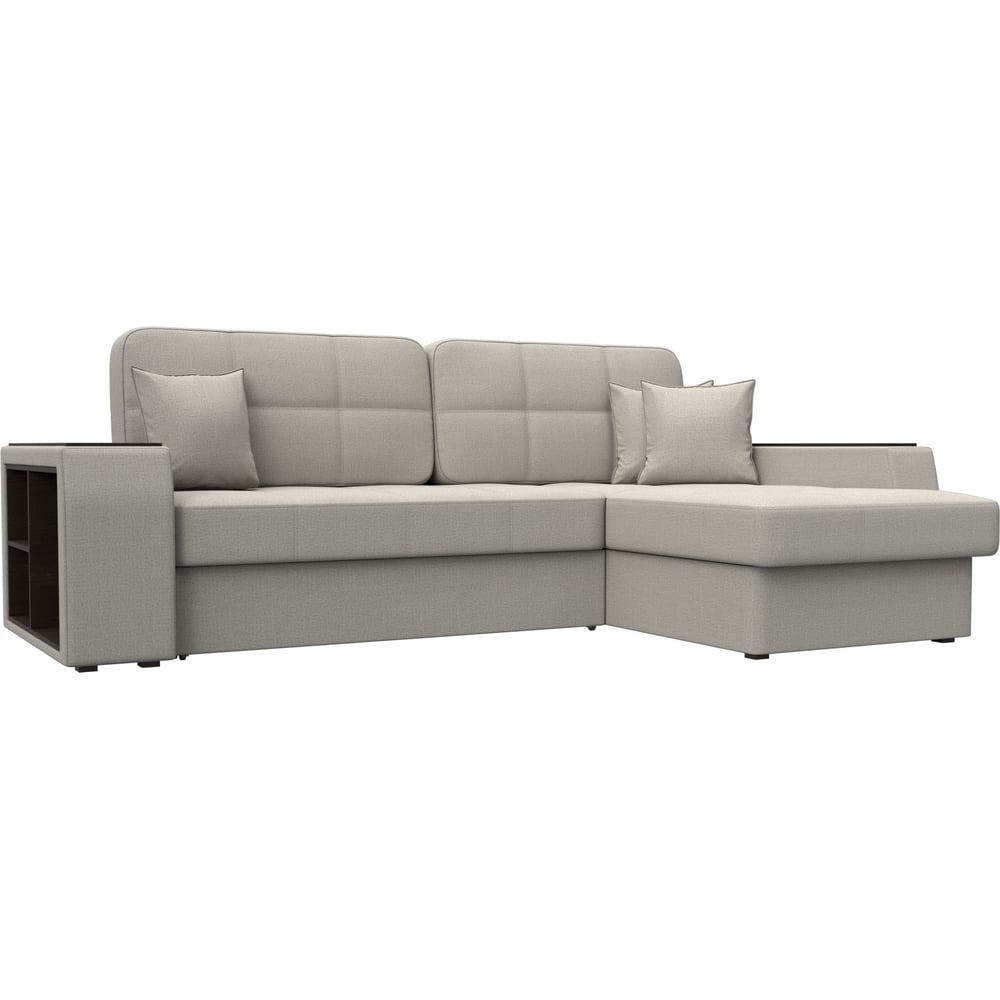 Изображение товара Угловой диван Брюссель правый 125965 из рогожки с механизмом дельфин