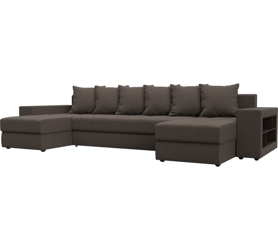 Изображение товара Диван Лига диванов П-образный Дубай полки справа 122543