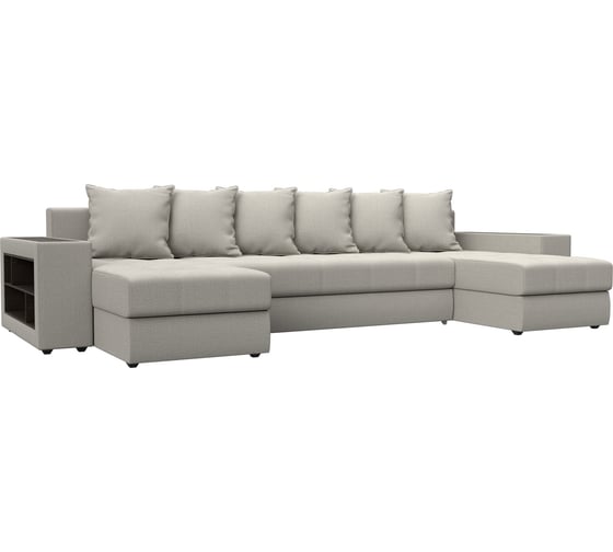 Изображение товара Диван Лига диванов П-образный Дубай полки слева 122542L