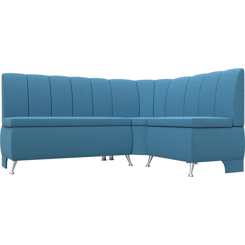 Изображение товара Угловой кухонный диван Лига диванов Кантри правый угол голубой