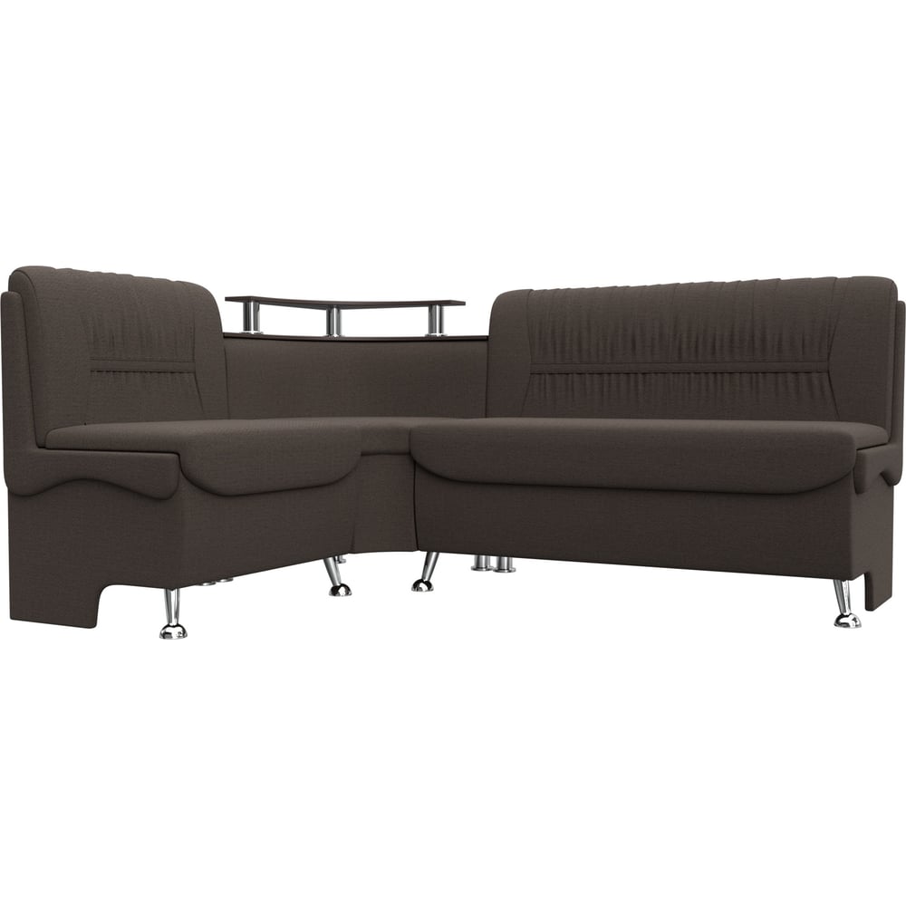 Изображение товара Угловой кухонный диван Лига диванов Сидней левый угол коричневый стиль современный