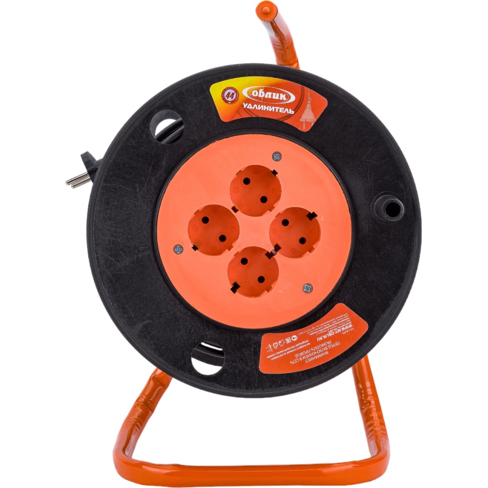Удлинитель Облик фонарь ручной встроенный аккумулятор облик зарядка от сети 220 в пластик оранжевый 204