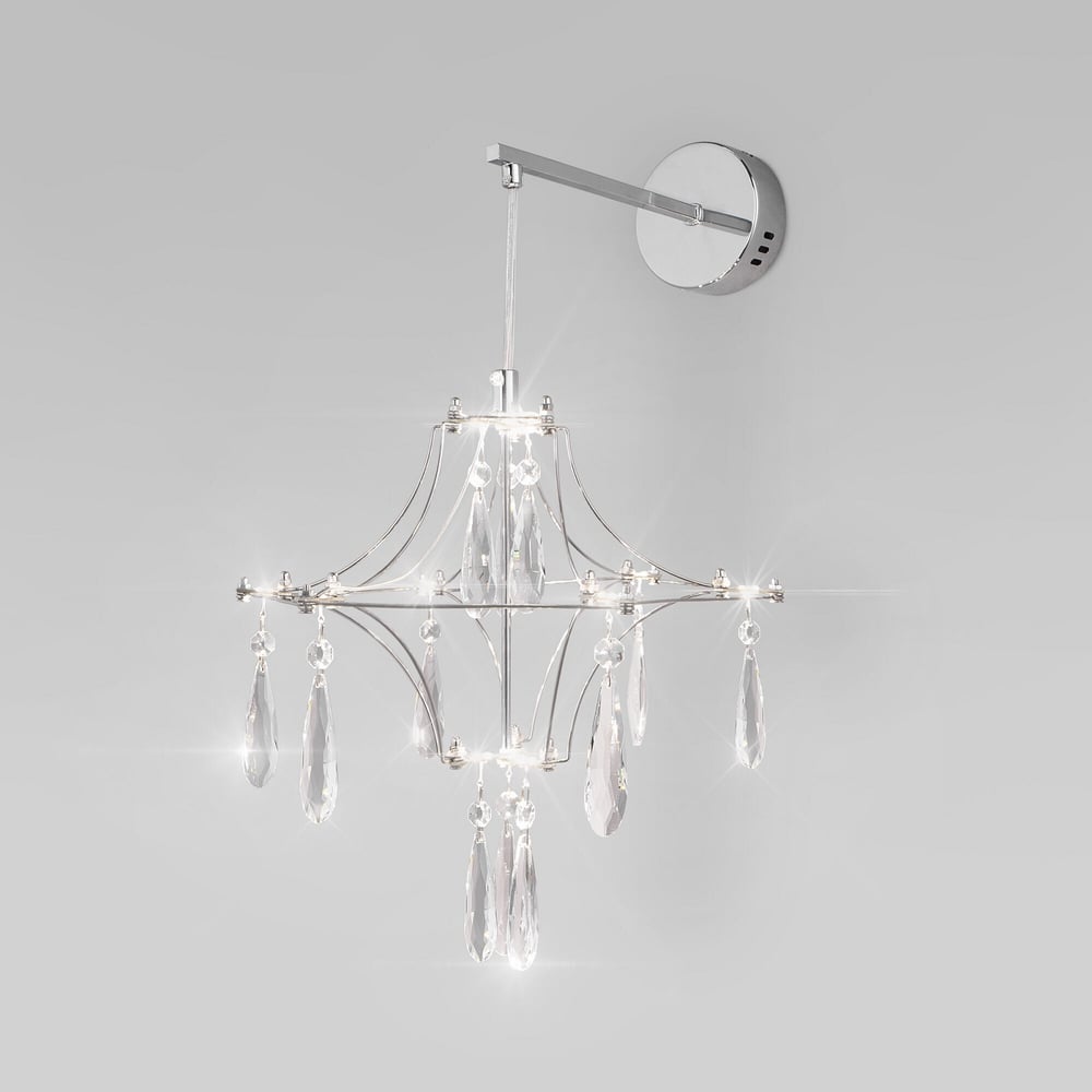 Изображение товара Настенный светодиодный светильник Tense с хрусталем и регулировкой цветовой температуры