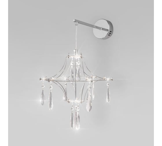 Изображение товара Настенный светодиодный светильник Tense с хрусталем и регулировкой цветовой температуры 442/1 хром Bogate's a069356