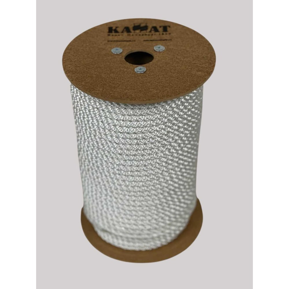 Изображение товара Полиамидный канат тросовой свивки 3-прядный ø32мм 50м белый надежный