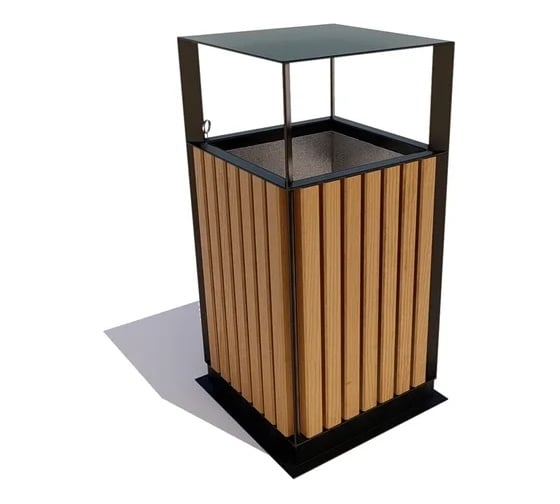 Изображение товара Урна-пепельница 7 скамеек Эстет, сосна, дуб 67100/ЭСТ_ПЕП/9005/C_ДУБ