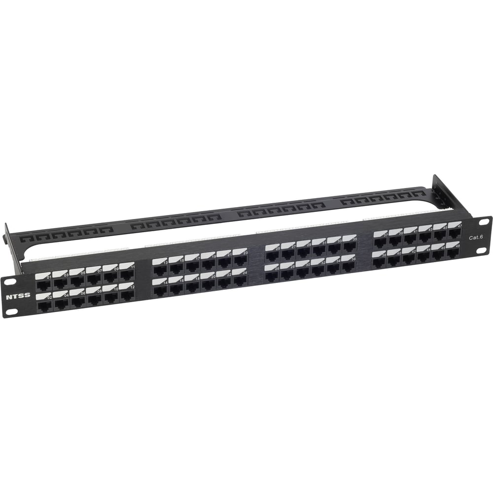 Изображение товара Патч-панель NTSS PREMIUM 1U 48 портов RJ45 UTP cat.6 с органайзером
