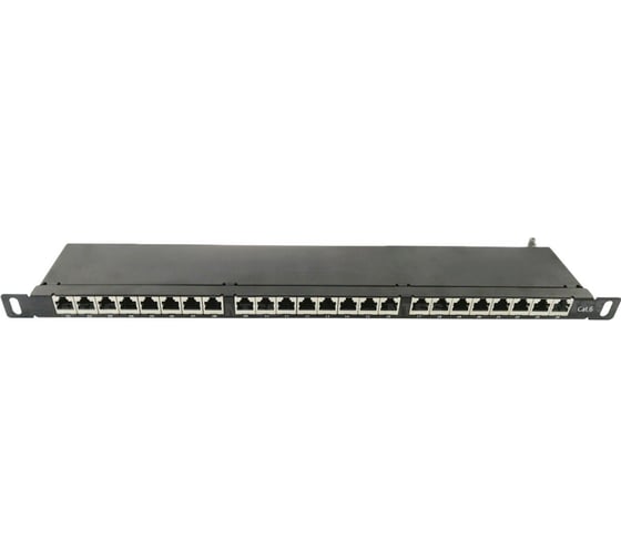 Изображение товара Патч-панель NTSS PREMIUM 0.5U 24 порта RJ45 FTP cat.6, Krone IDC (инструмент в комплекте) с задним кабельным органайзером NTSS-PP2-PM-0.5U-24-FTP-RJ45-6-K