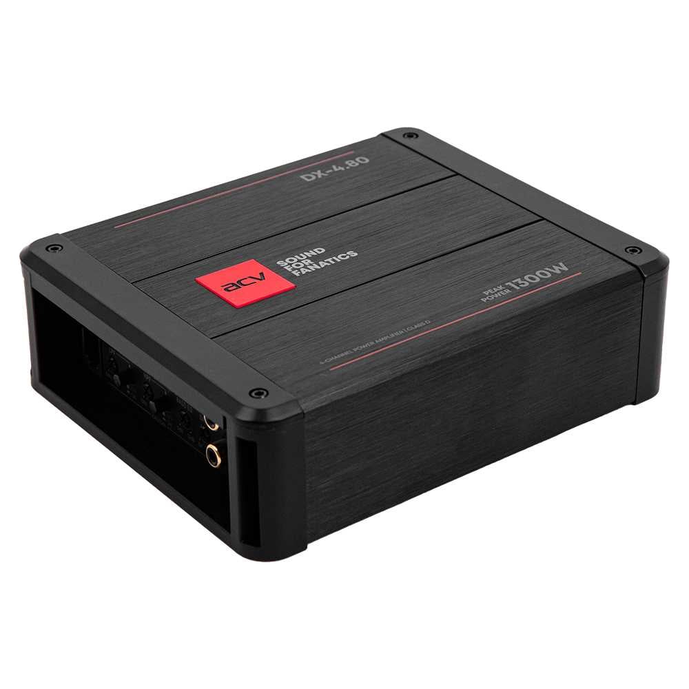 Изображение товара Усилитель ACV V2 4x80Вт 2-3-4-канальный класd D с BassBoost и HPF LPF BP