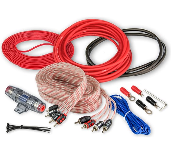 Изображение товара Комплект кабелей для усилителя AURA 4x6мм2 AMP-2410