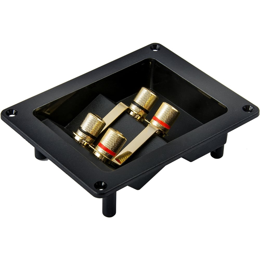 Изображение товара Терминал для подключения акустики AURA bi-wiring монтажный 90x70мм WTB-930P