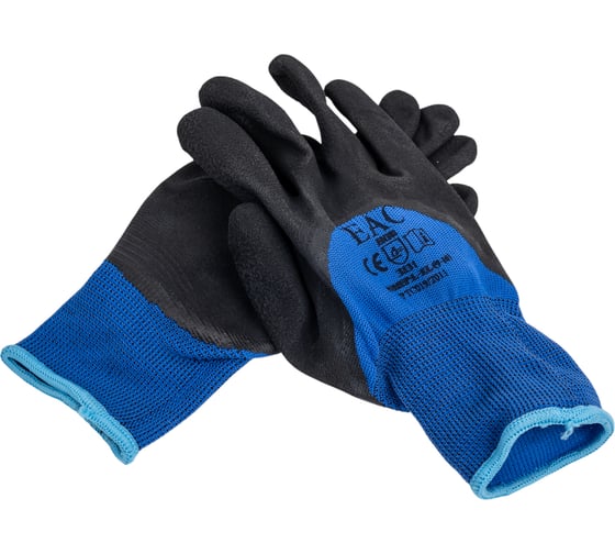 Изображение товара Перчатки синтетические Admiral Stars черный облив, синие, L-XL ПР-Л316 54411491