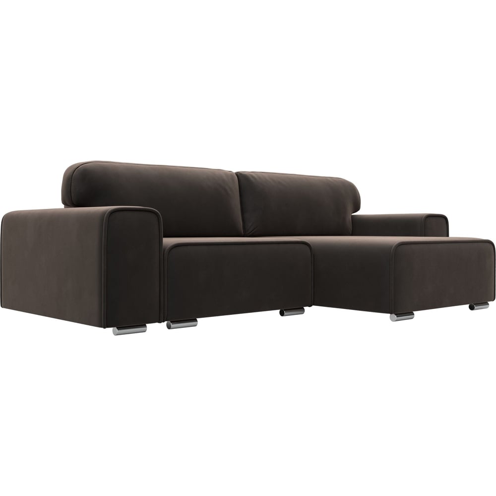 Изображение товара Угловой диван Лига диванов Лига-029 с механизмом тик-так цвет коричневый