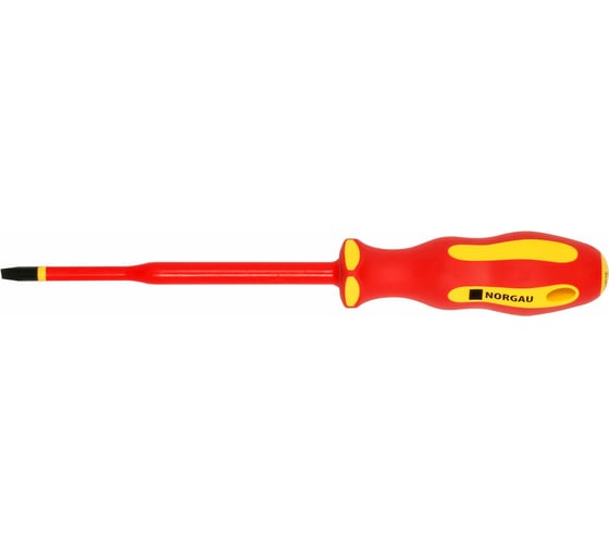 Изображение товара Диэлектрическая шлицевая отвертка с тонким жалом NORGAU 5,5х125 мм), тип N172- 5,5х125, 067063155