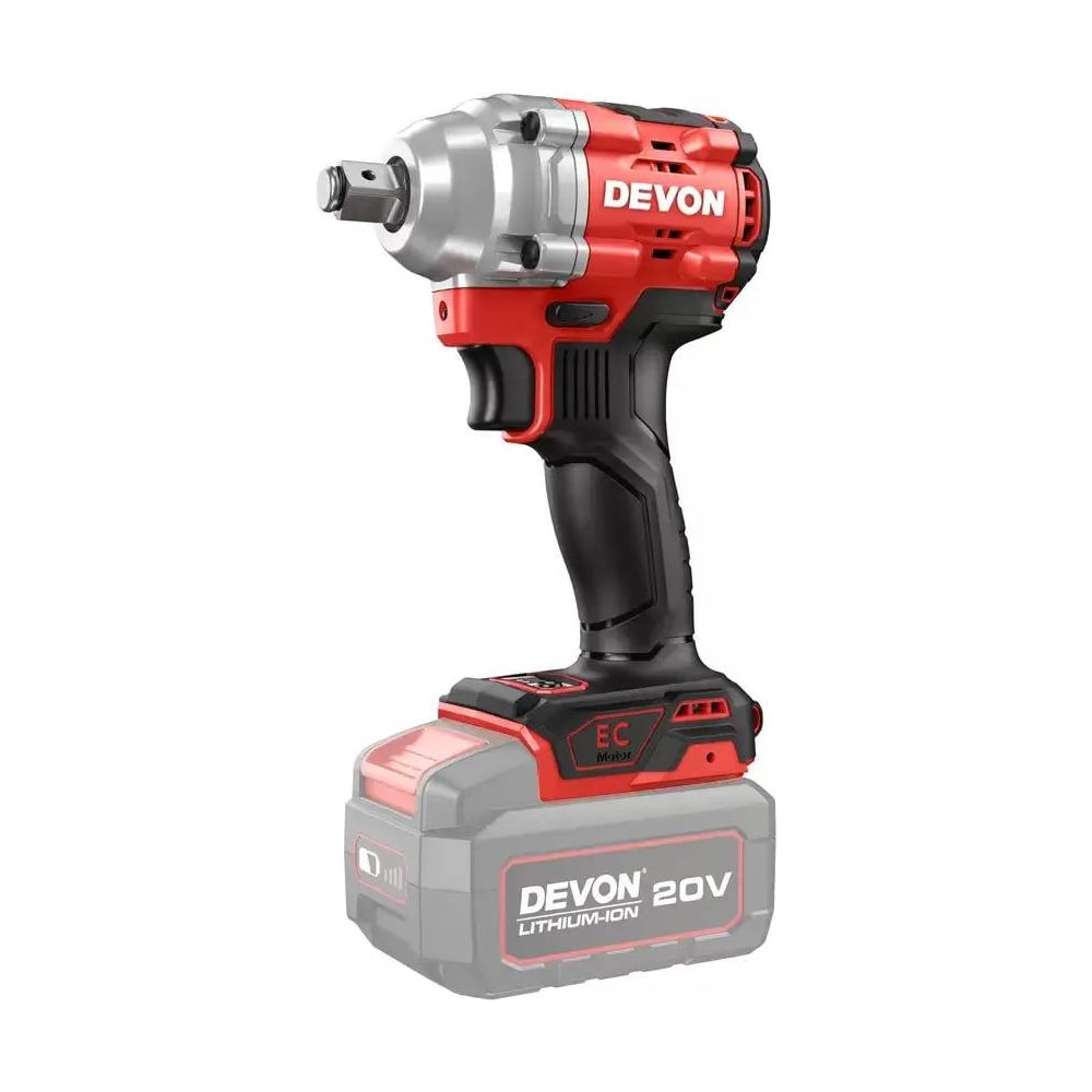 Изображение товара Аккумуляторный гайковерт DEVON без аккумулятора и ЗУ 5760-LI-20