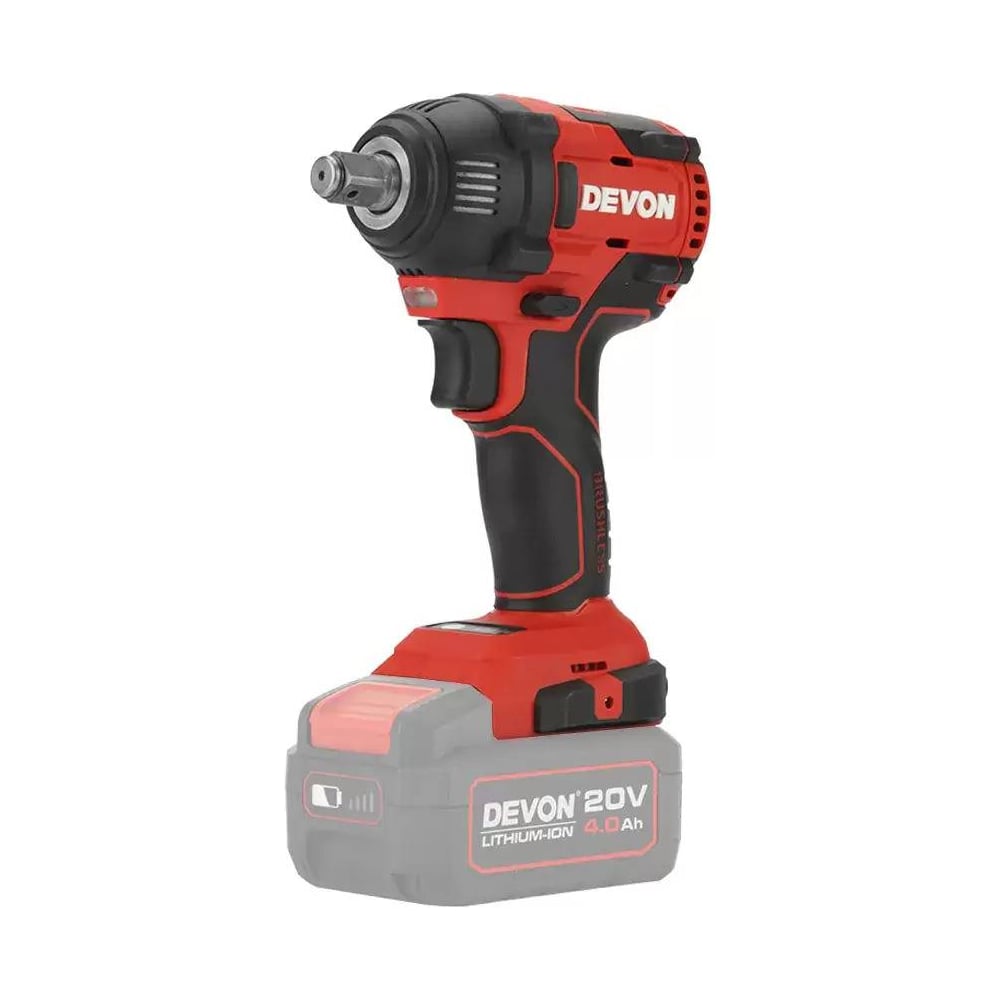 Изображение товара Аккумуляторный гайковерт DEVON 5733-Li-20S2 без аккумулятора и ЗУ